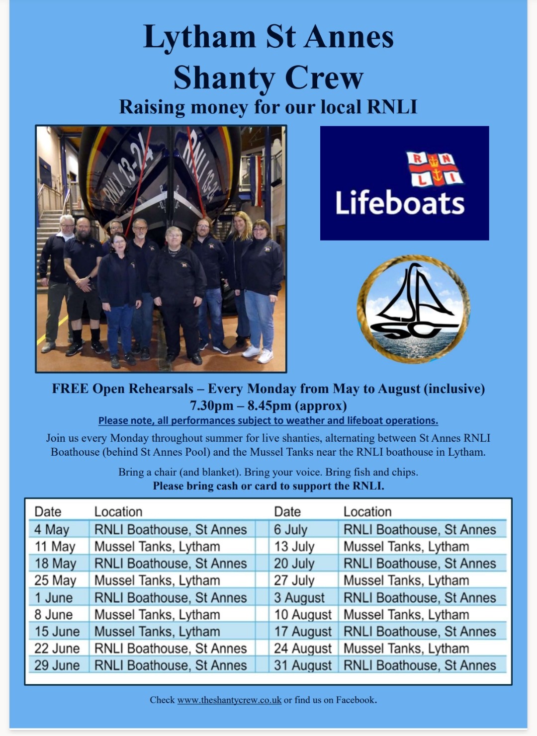 rnli sea shanty crew 2026