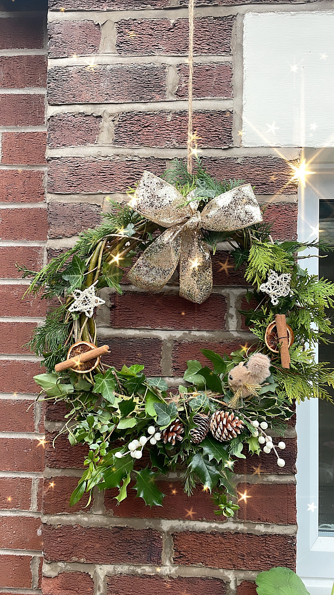 penny farm wreath making