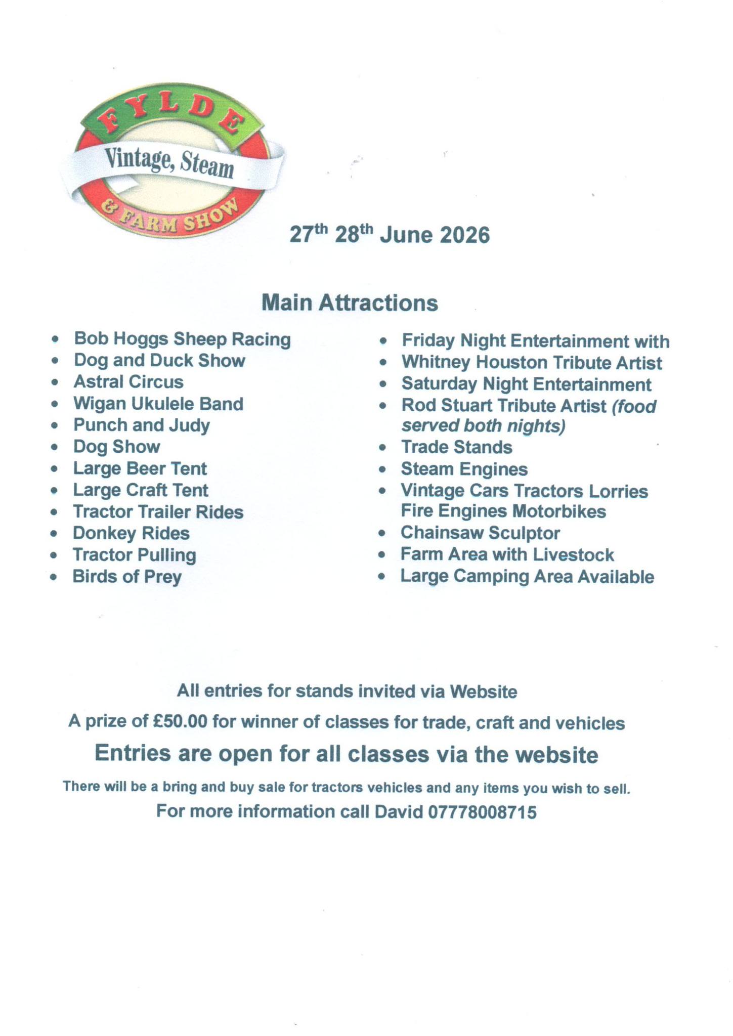 fylde vintage and steam show 2026