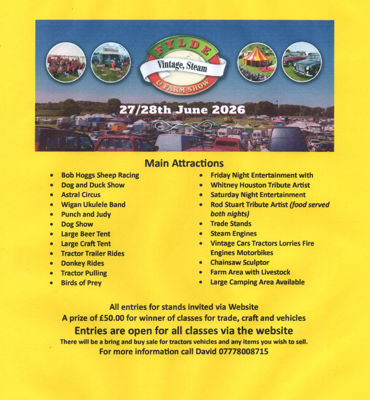 fylde vintage show liune up