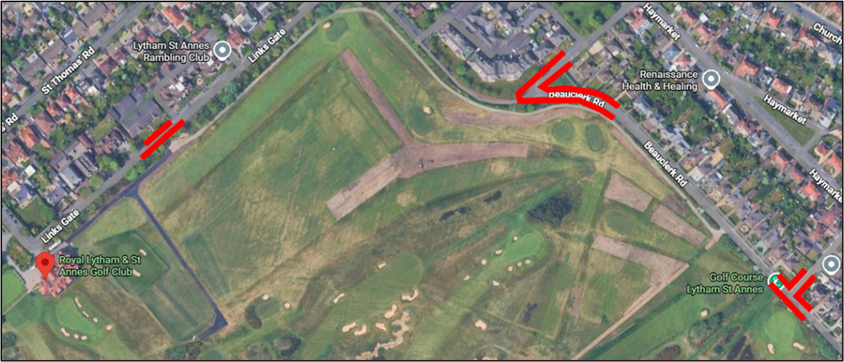 Women's Open golf map