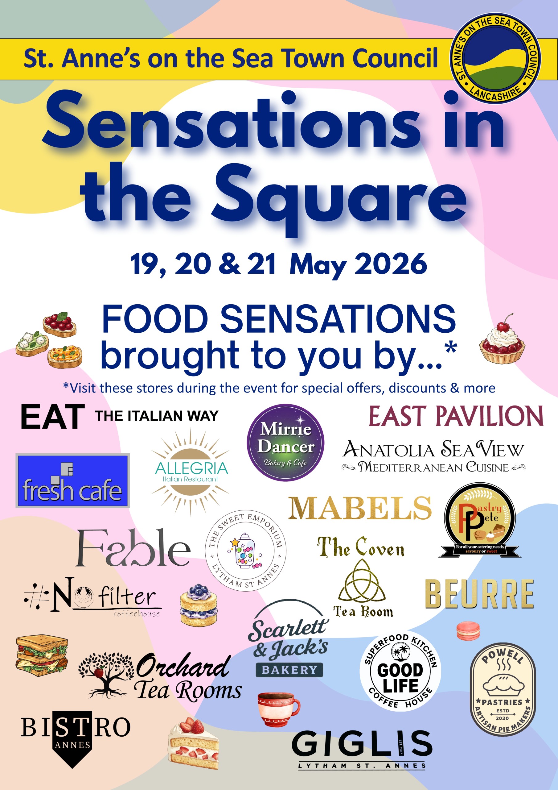 Food sensations in the square