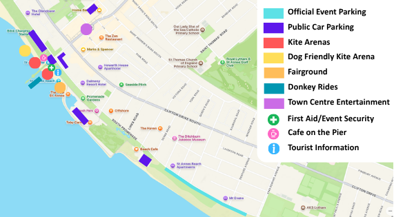 Kite Festival Site Map st annes international kite festival map 2026