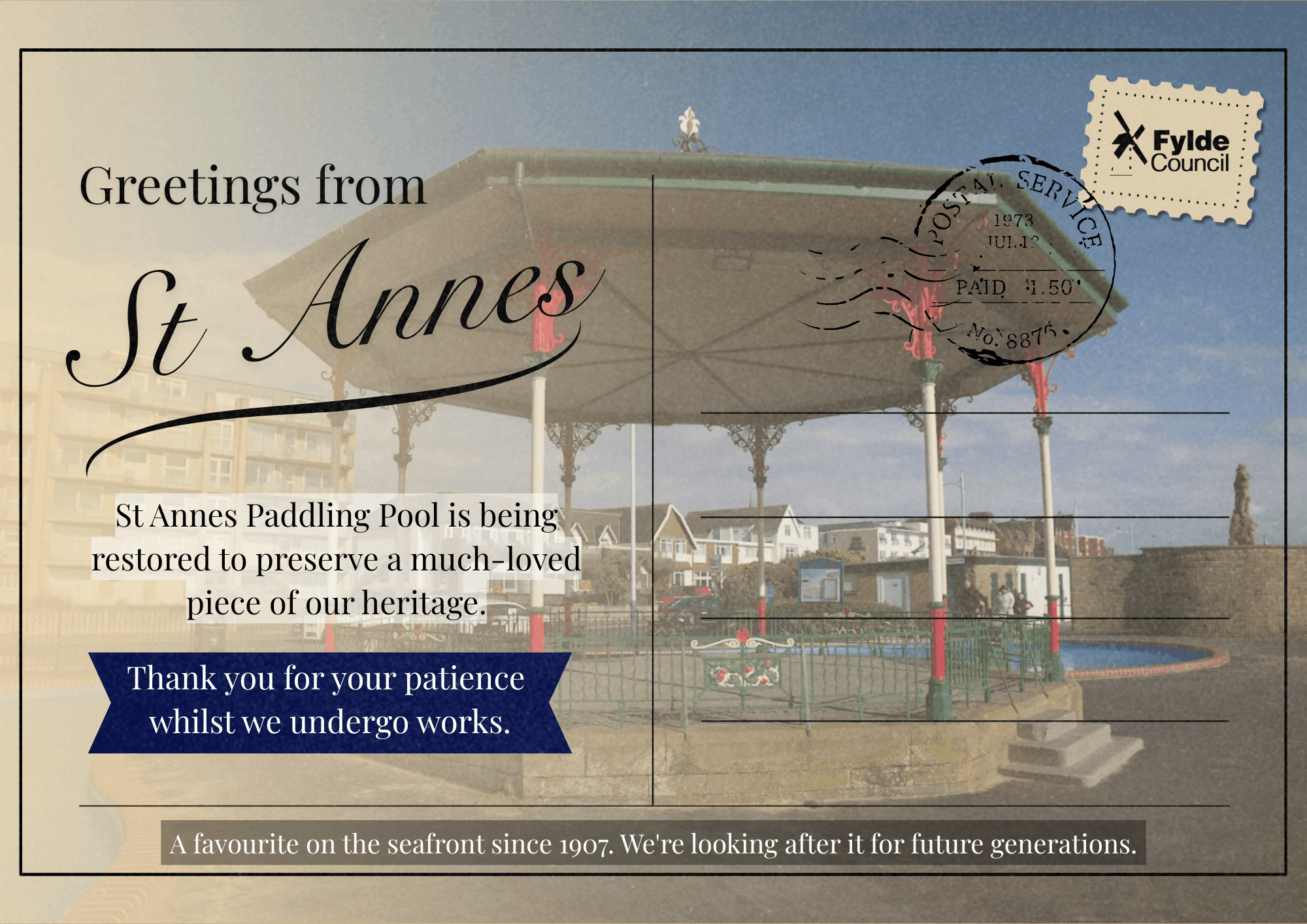 st annes paddling pool banner